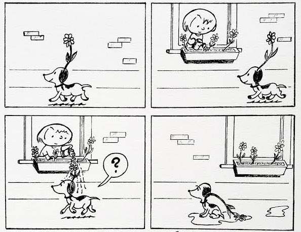 DailySnoopys's tweet photo. snoopys first appearance from October 4th, 1950. https://t.co/z7epbqq5Rm