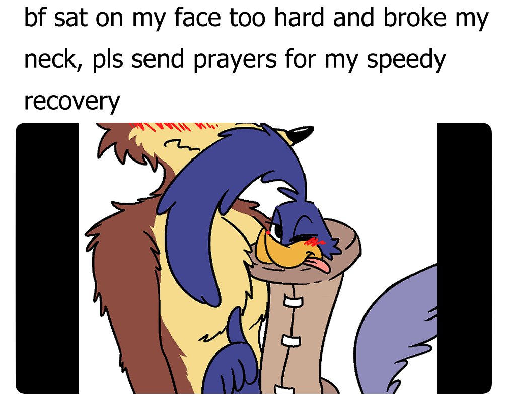 Sealarity's tweet photo. Every time I see Roadrunner wearing the neck brace, I can't help but think of this asdfdaj 😭
#wileroad #wilerunner https://t.co/MdkfhRhggi