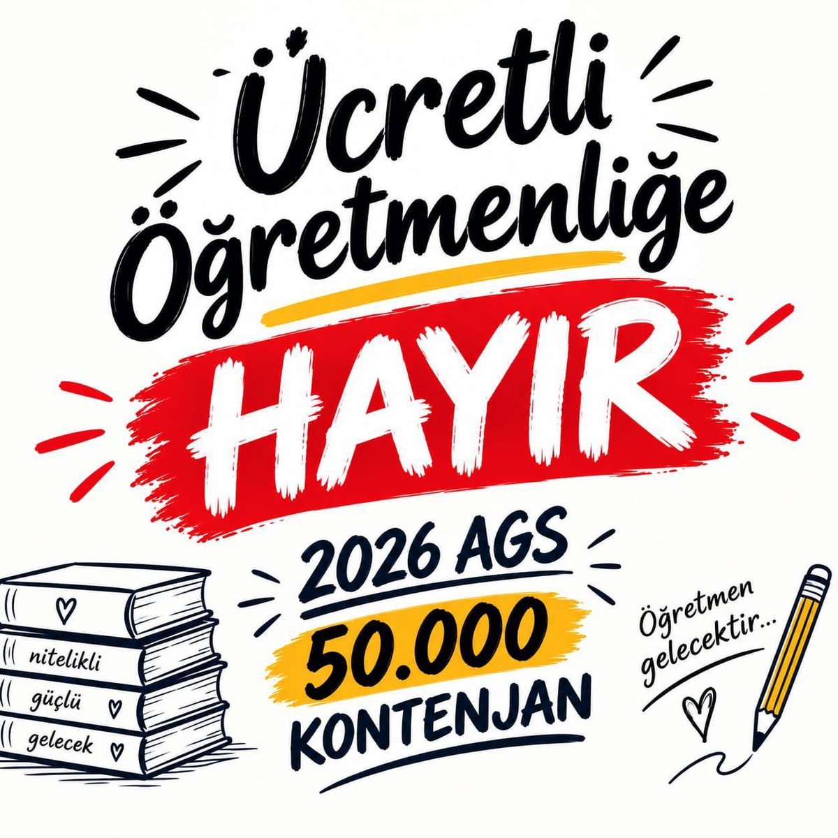 BoteciEce's tweet photo. MEB Akademisi'nin ikinci yılı, medya algılarıyla kırpılmış kadrolarla değil, tüm branşlara nefes aldıracak 50 bin adil alımla başlamalıdır!

#AsrınAtamasıAGS
#AGS50BinAtama
#CbBranşlaraAdil50BinAtama
#hersınıfabilisimdersi
@tcmeb @RTErdogan @Yusuf__Tekin https://t.co/mN7lOxrRxu