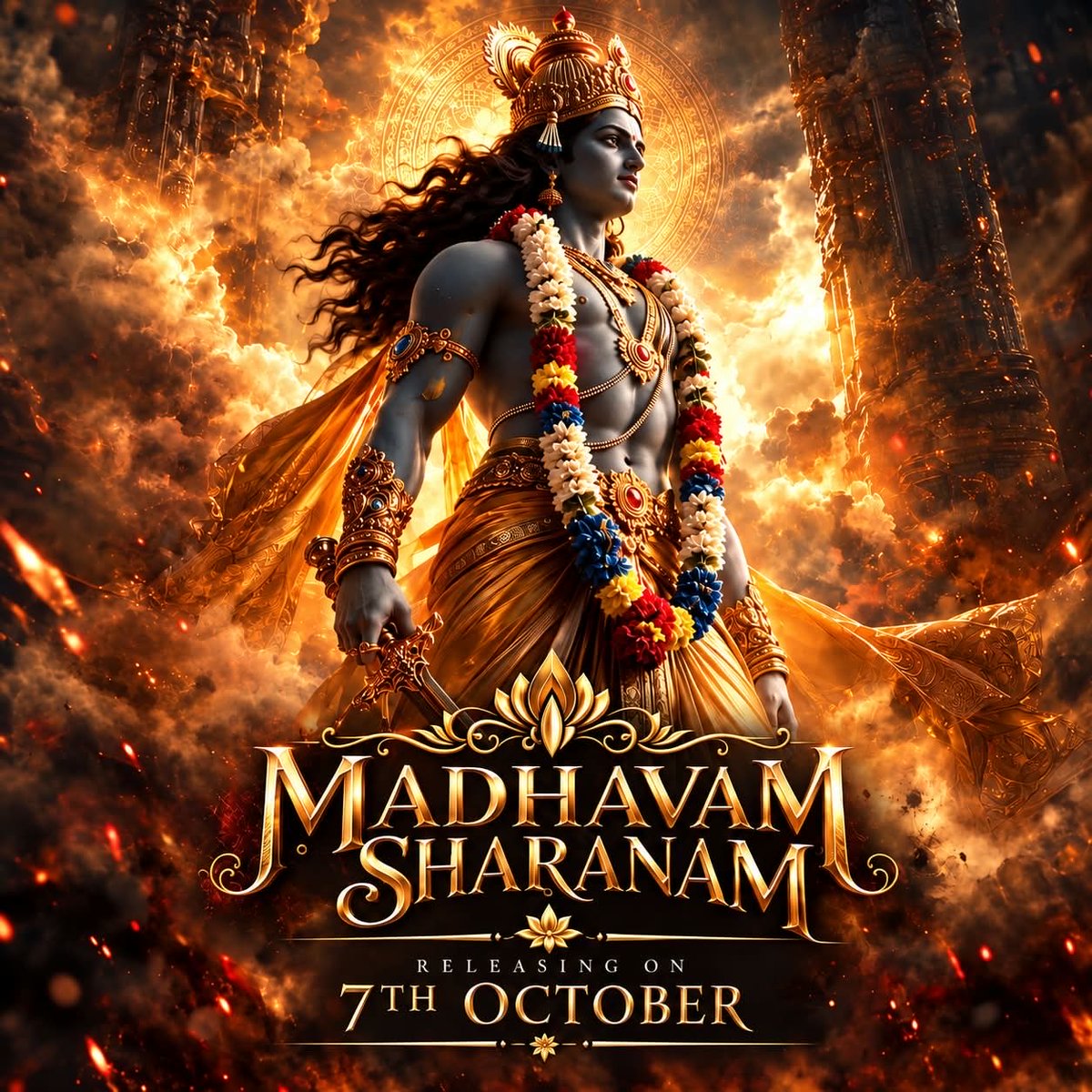 KalkiOfficialX's tweet photo. 🔥 Madhavam Sharanam — Official Song 🔥

With the divine grace of Mahaprabhu, we are delighted to announce the release of “Madhavam Sharanam” on 7th October. 🙏✨

🎵 A devotional offering filled with surrender, faith and love for Madhava.

📺 Releasing exclusively on the Bhavishya Malika Series YouTube Channel:

https://t.co/9ifOnl7D4O

🔔 Stay tuned, subscribe to the channel and share this message with everyone.

🙏 Madhavam Sharanam
🌸 Jay Shree Madhav | Jay Jagannath 🌸c