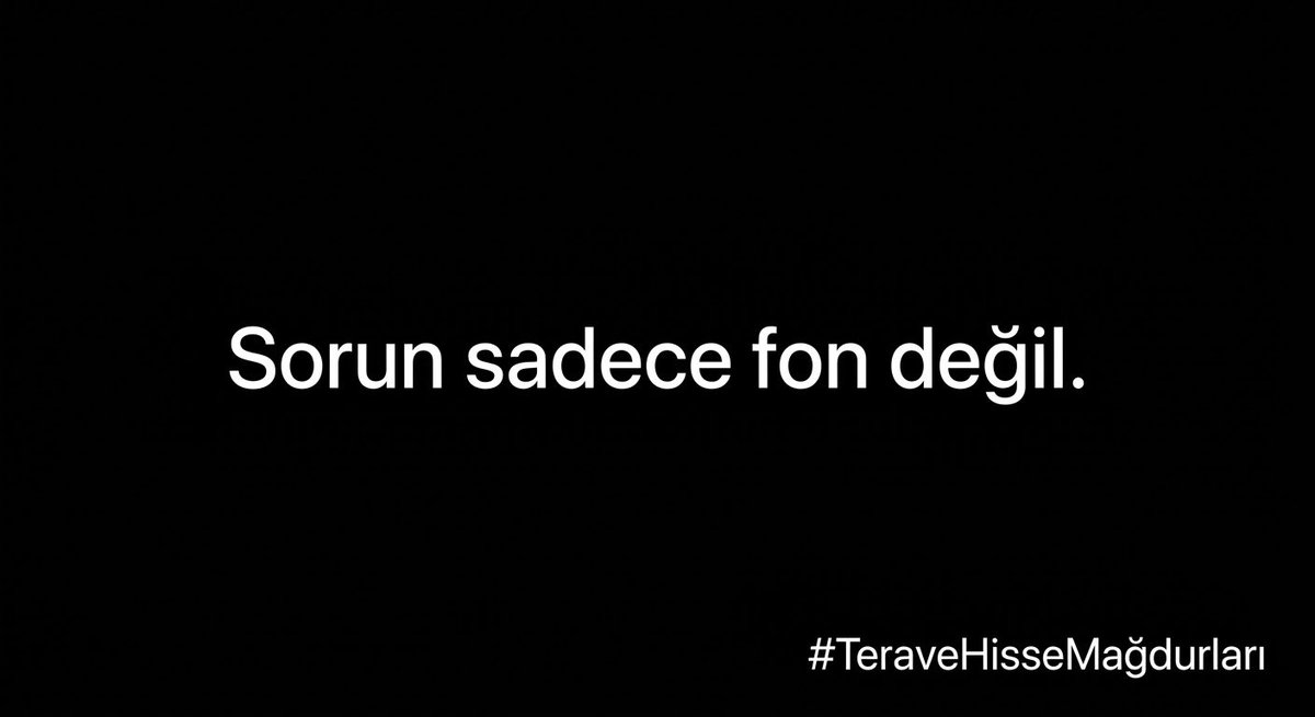 HisseMagduruyuz's tweet photo. TERA, Katılımevim’i bünyesine katıyor. (KAP)
TERA, Pusula Portföy’ü satın alıyor. (KAP)
TERA, #DOH ile %100 uyumlu hale geliyor. (KAP)

Çok değil, daha geçtiğimiz ay bizzat KAP üzerinden ekranlarımıza düşen bu olumlu haber akışı ortadayken, hiçbir yatırımcının hisselerini satma yönünde karar alması beklenemezdi. 

KAP üzerinden yayınlanan bu bildirimlerin doğruluğu ve güvenilirliği @spkgovtr tarafından denetlenmeliydi. Ancak bu denetim mekanizması çalışmadı ve finansal kararlarımız doğrudan bu yanıltıcı süreçten etkilendi. Şimdi kime hesap soracağız? Birikimlerimizi kimden talep edeceğiz? Yatırımlarımızın her gün gözümüzün önünde erimesini sessizce kabullenecek miyiz? Hayır!

TERA Yatırım ve iştiraklerinin mal varlığında öncelikli hak sahibi, mağdur edilen hisse yatırımcılarıdır. TMSF’ye devredilen varlıkların satışından elde edilecek gelirlerle, her şeyden önce yatırımcıların anaparaları iade edilmelidir: #AnaparamızıVerin

Talebimiz net ve açıktır.

#TeraHisseMağdurları