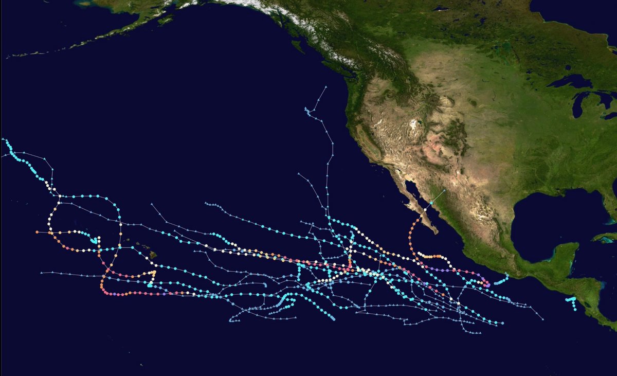 BackpirchCrew's tweet photo. The 2026 Pacific Hurricane Season has now surpassed 2015 as the 3RD MOST INTENSE in recorded history, based on total Accumulated Cyclone Energy (ACE). https://t.co/XojNMmQTH5