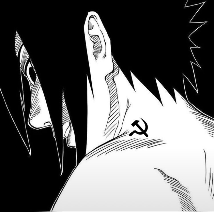 swhz7_'s tweet photo. sasuke recebe a marca comunista e agora quer revolucionar a aldeia da folha https://t.co/Snlt0ha9yl