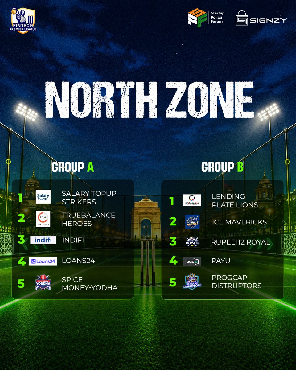 FintechOnPitch's tweet photo. The North is on the move 🚀 
The fixtures are out, the matchups are locked, and the race is about to heat up 🔥 
Who’s ready to make their mark? 🎯

@SPF_India @TeamSignzy https://t.co/xPO67duJ0h