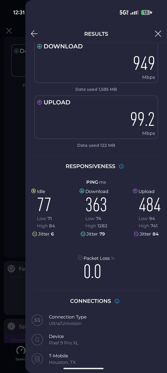 testing_la's tweet photo. Just switched from visible+pro to Mint Mobile Unlimited. I'm bundling with my home Minternet. So far coverage is better and speeds are about 3 times faster than on Visible‼️ https://t.co/MrUyjgC0R3
