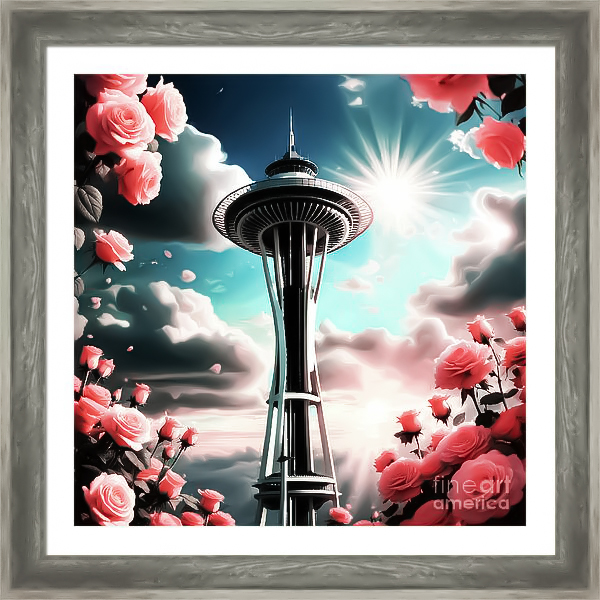 PhotosbyEddie's tweet photo. Check out this new digital art that I uploaded to https://t.co/TjKcYqj7ku #SpaceNeedle #Roses #Seattle #WallartForSale #Google https://t.co/Qi5bt6zTOg