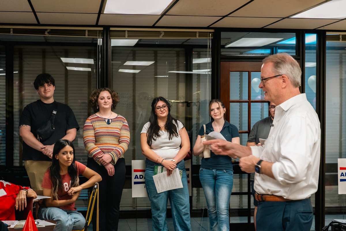 Hamilton4Kansas's tweet photo. I joined this race for my granddaughter Stella and all the young people of Kansas.

They’re counting on us to leave this country better than we found it. – AH https://t.co/DmcaEBIIsJ