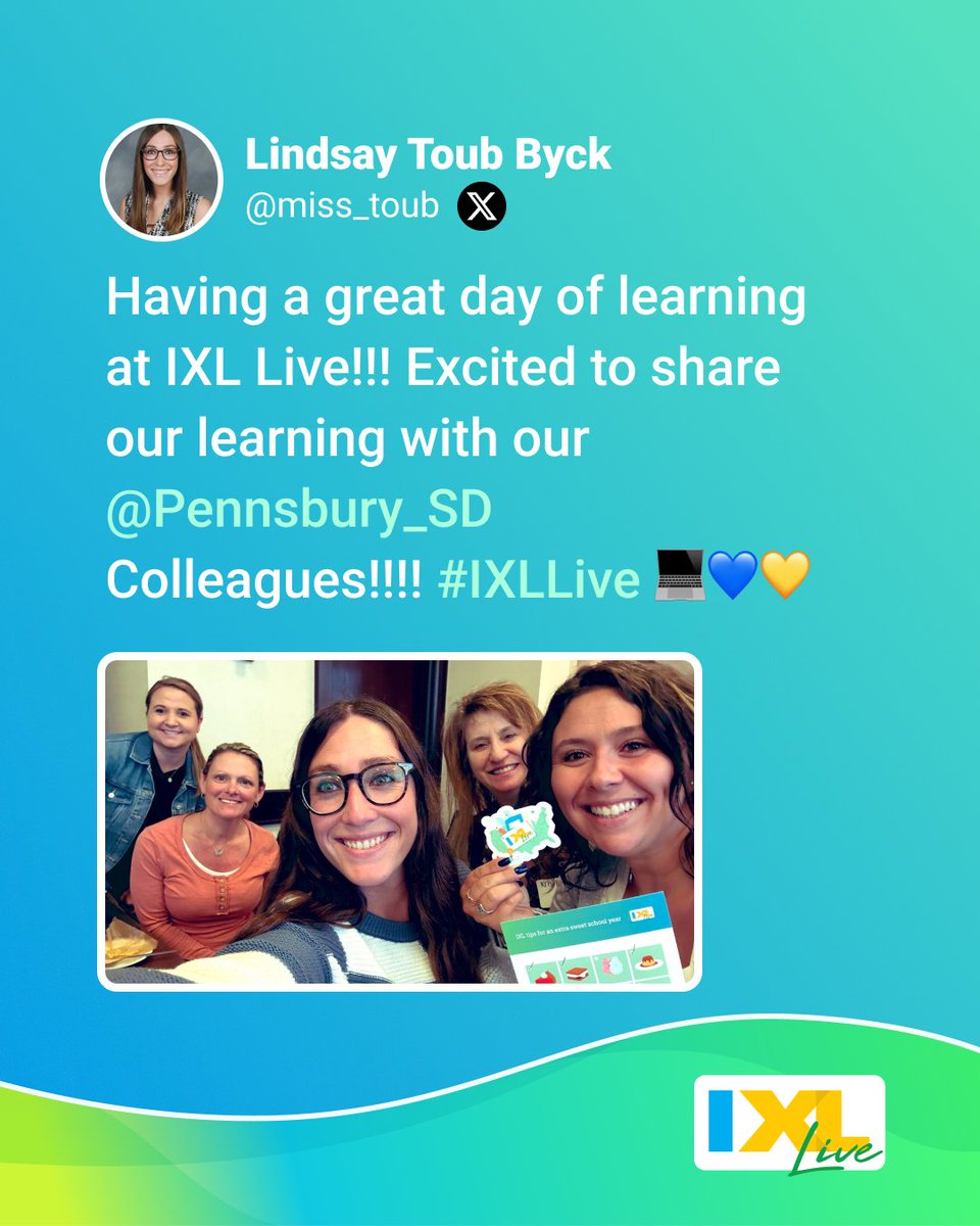 IXLLearning's tweet photo. #Teachers, come learn all the ways you can leverage IXL in your classroom at an #IXLLive event near you this month: https://t.co/OtEql387E1 https://t.co/zUdnV8UAnL