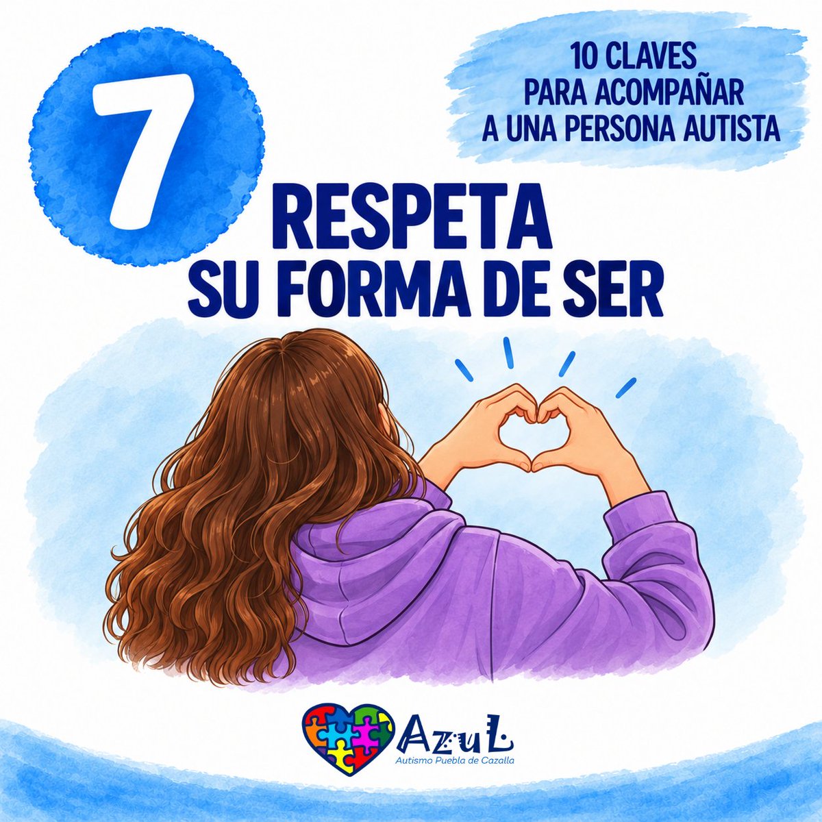 Autismopbladcaz's tweet photo. No necesitamos que todas las personas se comporten de la misma manera.
Evita cambiar conductas que cumplen una función de regulación si no causan daño
#comprender #apoyar #respetar #Autismo #HazteAzul #puebladecazalla https://t.co/VufsWhsr2e