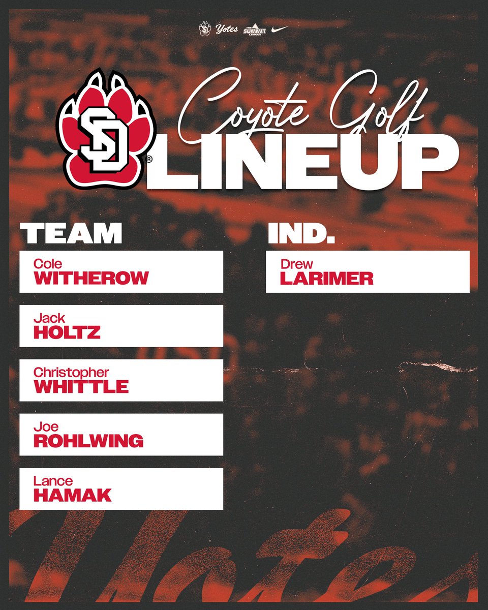 SDCoyotesMGolf's tweet photo. Back at it in Illinois tomorrow!

#GoYotes https://t.co/IhMFzpSwav