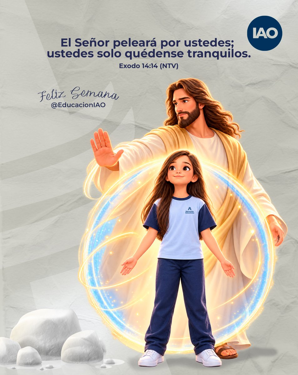 EducacionIAO's tweet photo. Semana del 04 al 10 de octubre, compartimos esta poderosa promesa que encontramos en Éxodo 14:14 (NTV) 🤗 🙏.

🥺 A veces podemos sentir miedo 😰 cuando las cosas se ponen difíciles 🥵  o alguien nos molesta, pero Dios es nuestro .....
🌐 👉 https://t.co/5NU48ZI3D3 https://t.co/PaNxpGqGKq