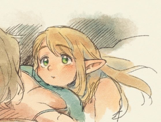 fishfood_22's tweet photo. I don't rlly like this drawing cause the angle is weird and I drew it poorly but I thought marcille's face was cute..... https://t.co/Yy8TviBkuL