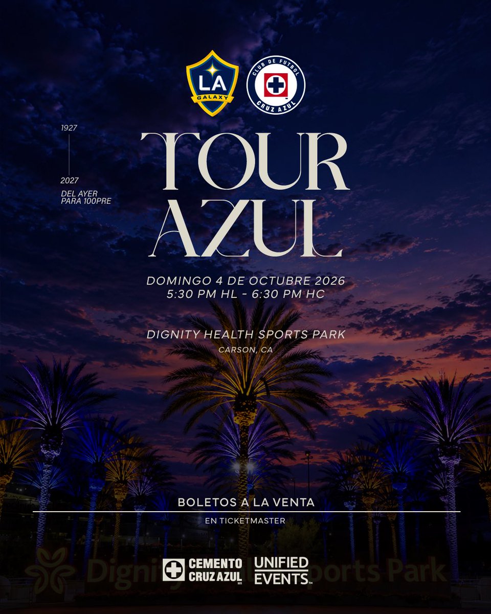 CruzAzul's tweet photo. ¡Azules en Los Ángeles! 💙

Nos vemos hoy en el Dignity Health Sports Park. 

⏰ 17:30 HL
🎟️ https://t.co/OoROdvesPp https://t.co/6ZDgFeyvSG