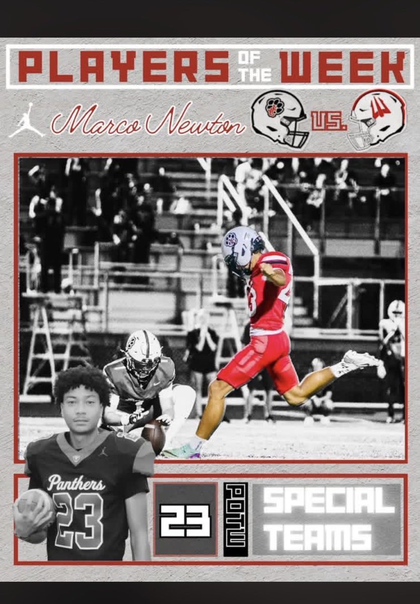 MarcoNewtonkick's tweet photo. Player of the Week Special Teams. Jackson County High School. https://t.co/2PVA00L440
