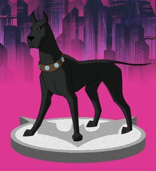 Dustinlarson's tweet photo. @oelma__ Ace. That's what Bruce Wayne named his dog in Batman beyond, spitting image. https://t.co/XKlGmite1d
