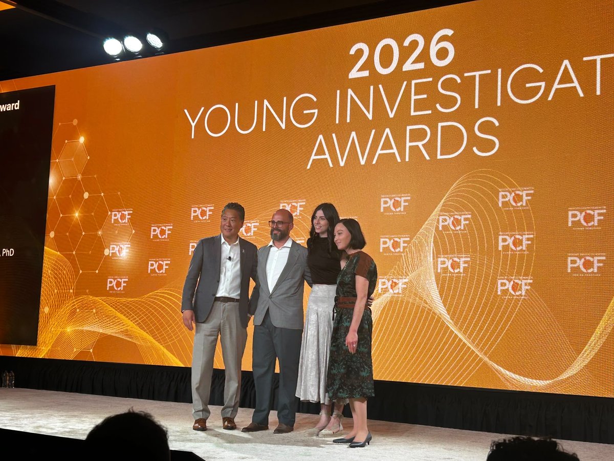 _NicoAnse's tweet photo. Very honored to receive the @PCF_Science Young Investigator Award!🏆
A double honor, also joining the @criscancer family.

Grateful for their support and the opportunity to keep advancing prostate cancer research.

Thanks to my mentor @quimmateo and @VHIO team!🔬🧬#PCFretreat https://t.co/K86zMciTPQ