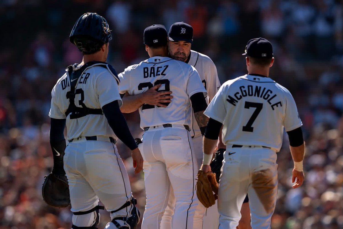 visualdavid's tweet photo. One last time on the mound. Detroit Tigers pitcher @JustinVerlander made the final start of his 21-year @MLB career this past weekend at Comerica Park, pitching into the sixth inning against the Pittsburgh Pirates before saying goodbye alongside his family and teammates. https://t.co/u9okuAAWnP
