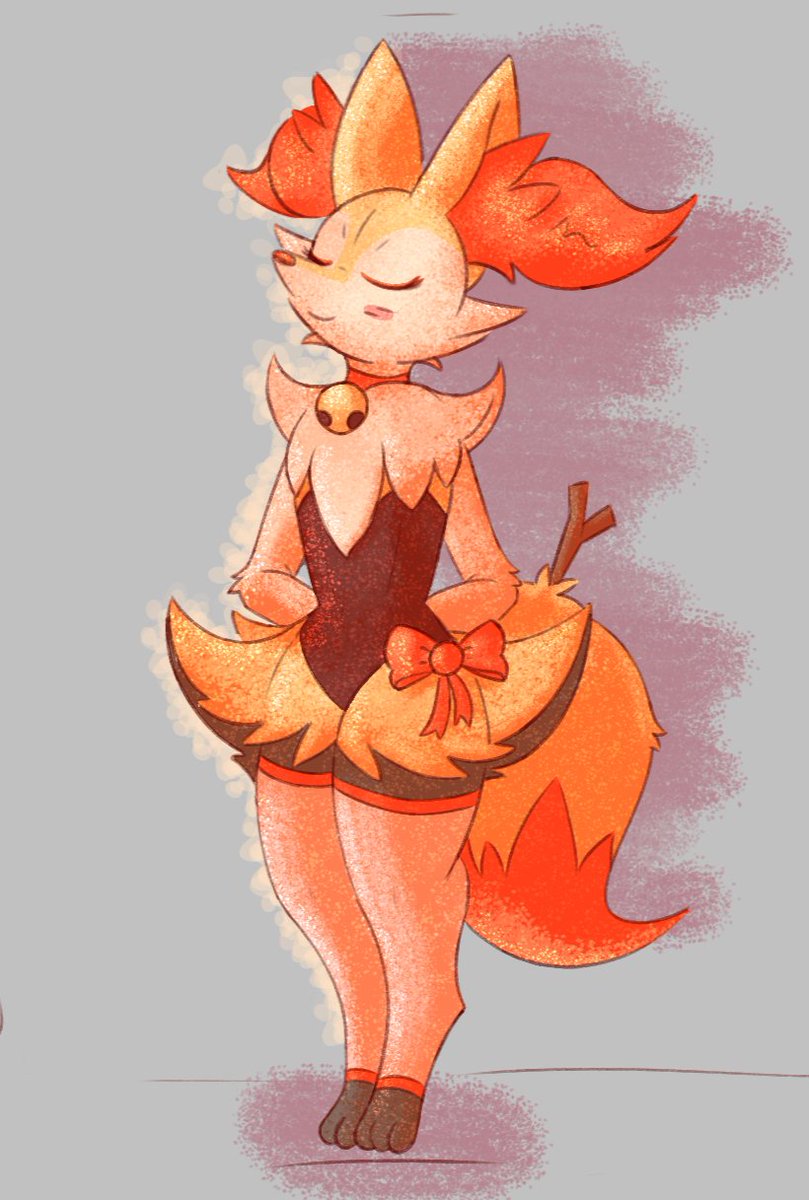 Se1tDraws's tweet photo. Huge Braixen! https://t.co/qRAEWiPxve