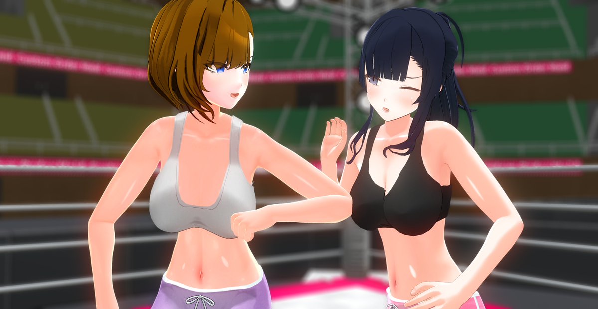 ura_might's tweet photo. @nene69catfight 

Boxing fight 🥊 https://t.co/2lETRbkHu5