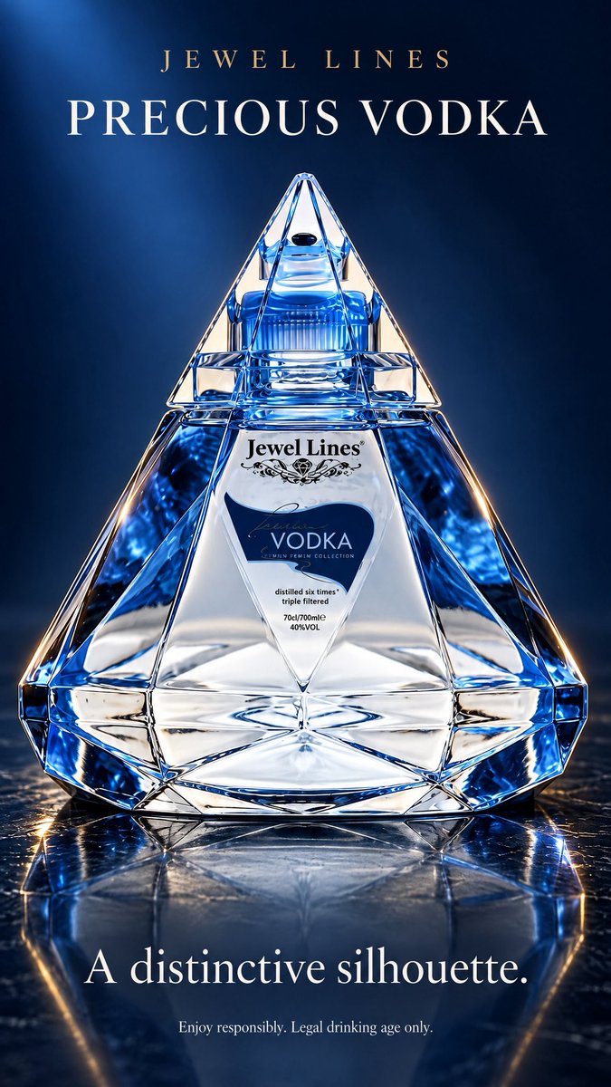 WitoldWpopiel's tweet photo. A distinctive silhouette. A Precious signature. 💎

Light meets every facet of the Jewel Lines Precious Vodka bottle, revealing a design that deserves a closer look.

#PreciousVodka #JewelLines #DiamondBottle #DesignDetails

Enjoy responsibly. Legal drinking age only. https://t.co/kgPA7COiOi
