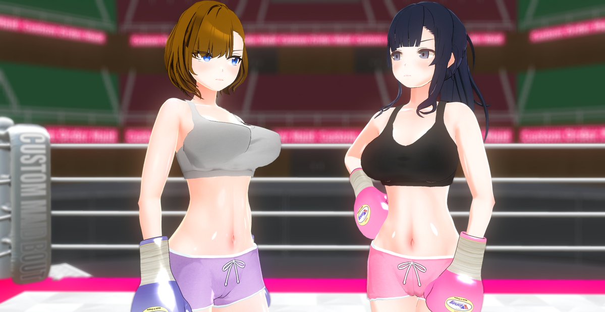 ura_might's tweet photo. @nene69catfight 

Boxing fight 🥊 https://t.co/2lETRbkHu5
