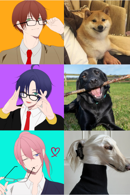 momotranslation's tweet photo. Good morning everybody ✨

To further celebrate our Kickstarter and introduce you to the LIs, here are your love interests as the dog breeds they'd be 😏 https://t.co/9Zpq1wYEDd