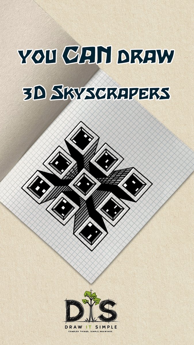 DrawItSimple_'s tweet photo. You CAN Draw #3d Skyscrapers — Draw It Simple #howtodraw #drawingtutorial #drawingchallenge #inkdrawing #arttutorials #drawingtutorials #skyscrapers #comodibujar #desenez #menggambar #paanogumuhit https://t.co/bOSaZEbTBa