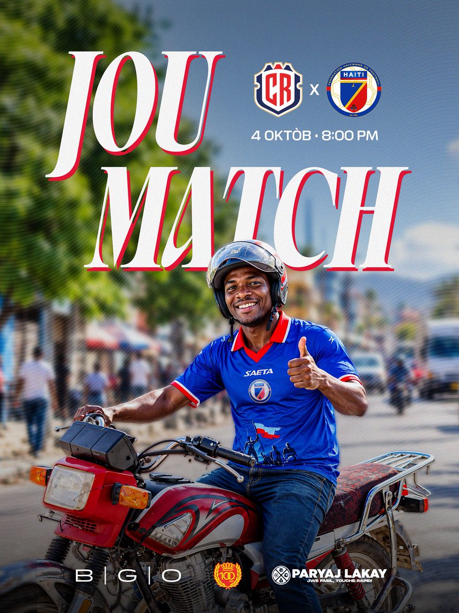 fhfhaiti's tweet photo. Se dènye batay la! Grenadye nou yo pare pou fèmen kanpay la ak yon dènye match kont Kosta Rika, pita 8è nan aswè. Ann rete dèyè ekip nasyonal la epi pote tout enèji nou pou dènye match sa a. Ann ale, Grenadye! https://t.co/erfzvsosqb