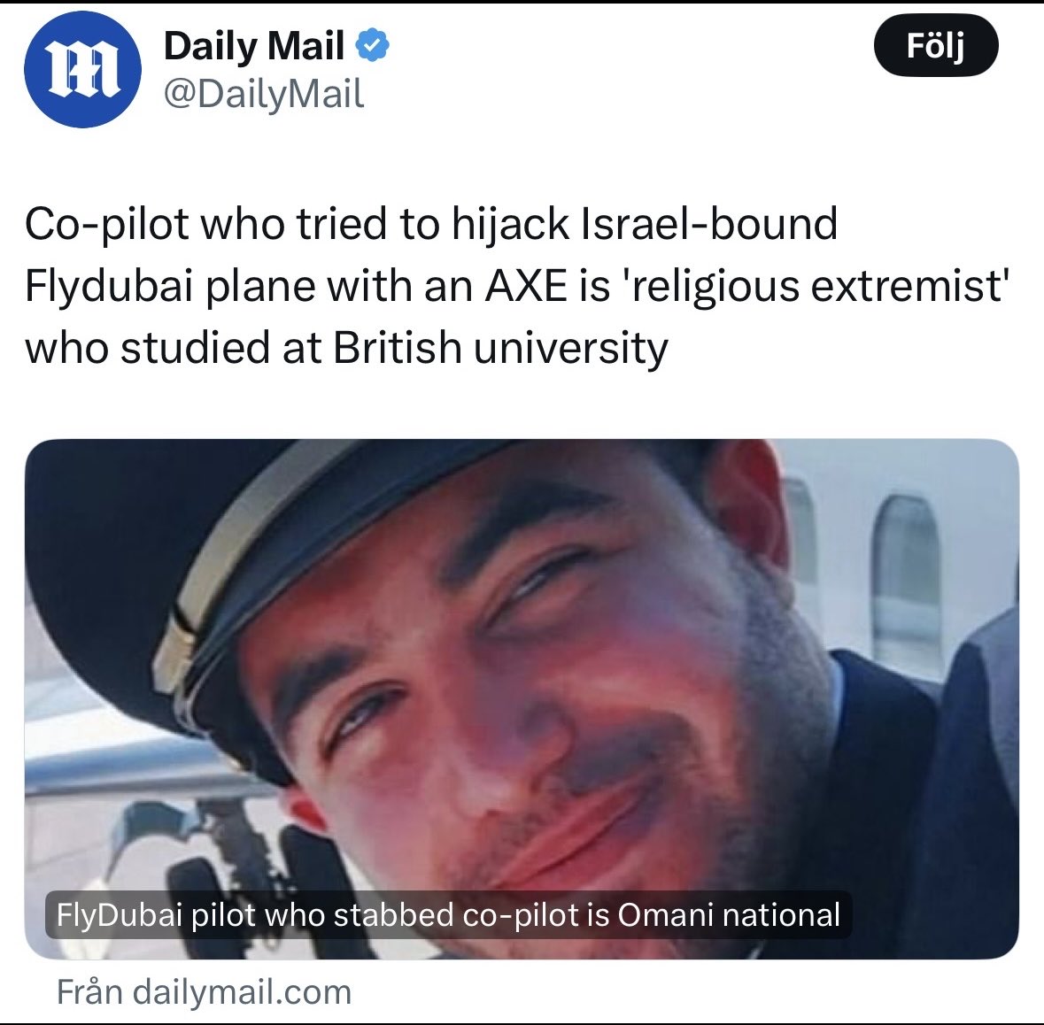 RichardJomshof's tweet photo. Så det var en muslimsk extremist även denna gång. Chocken och förvåningen … https://t.co/OywM6YnVf6