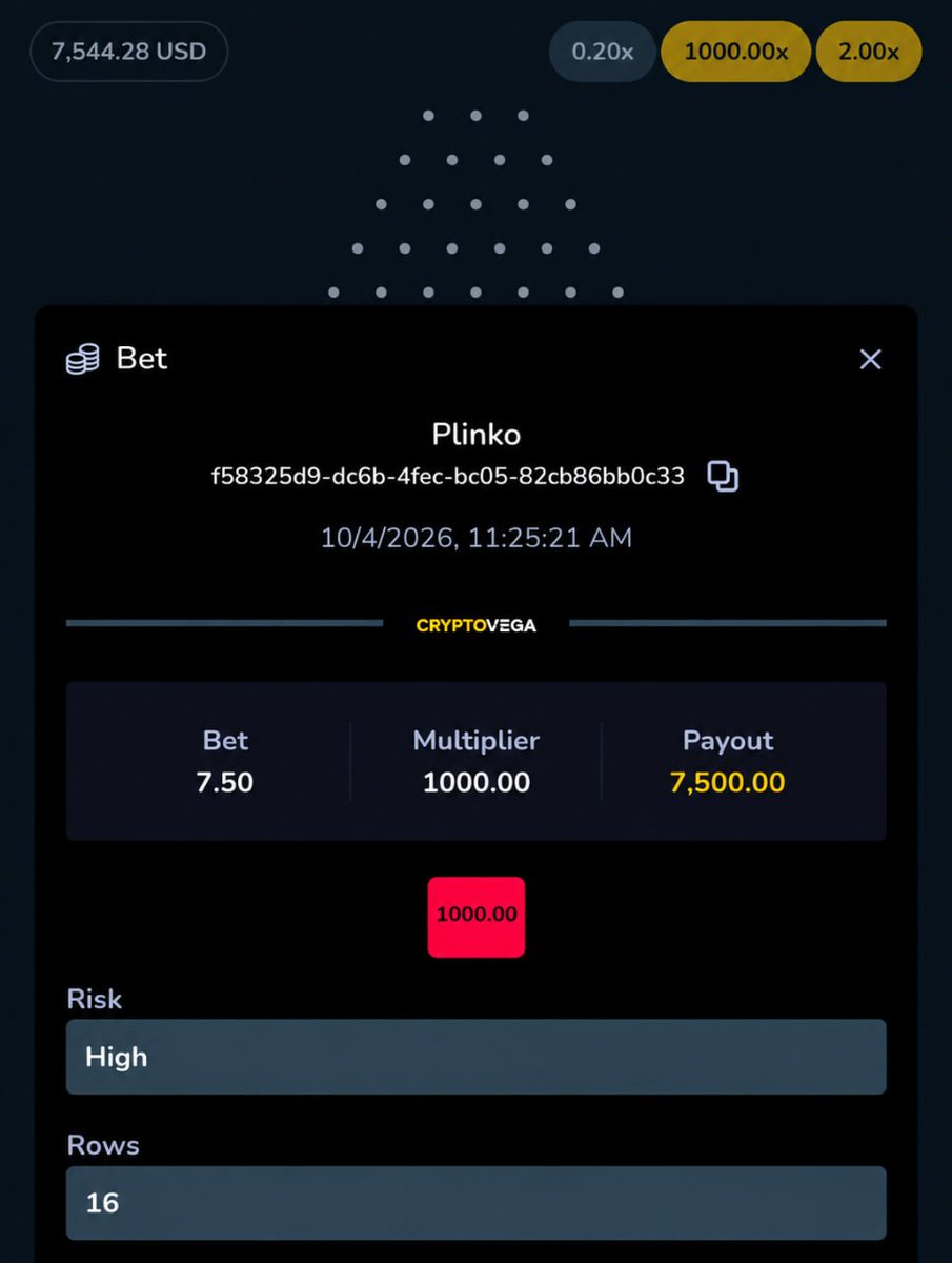 nicksweetflips's tweet photo. Someone in our community just hit a 1,000x on Plinko!
A huge win and a great start to our new $100,000 leaderboard.

They wanted to give $100 back to you, so I’m doubling it:

$200 giveaway
4 winners x $50

RT + comment to enter 

https://t.co/IESayrglb2 https://t.co/YawRDxTKfH