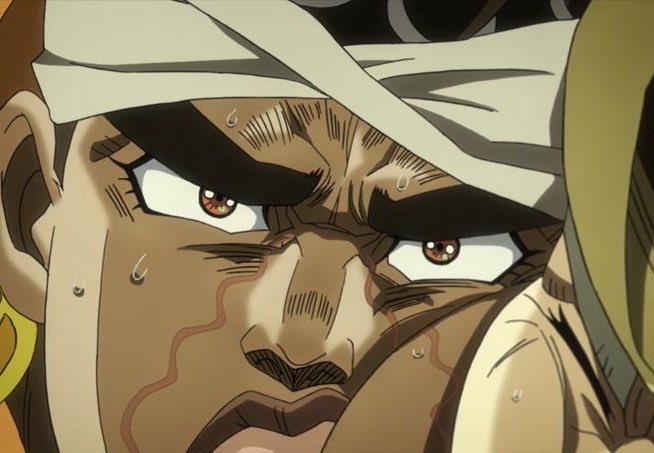 axlroholic's tweet photo. #jjba 
characters with thick eyebrows are so moe.. https://t.co/VVDIC0NoVL