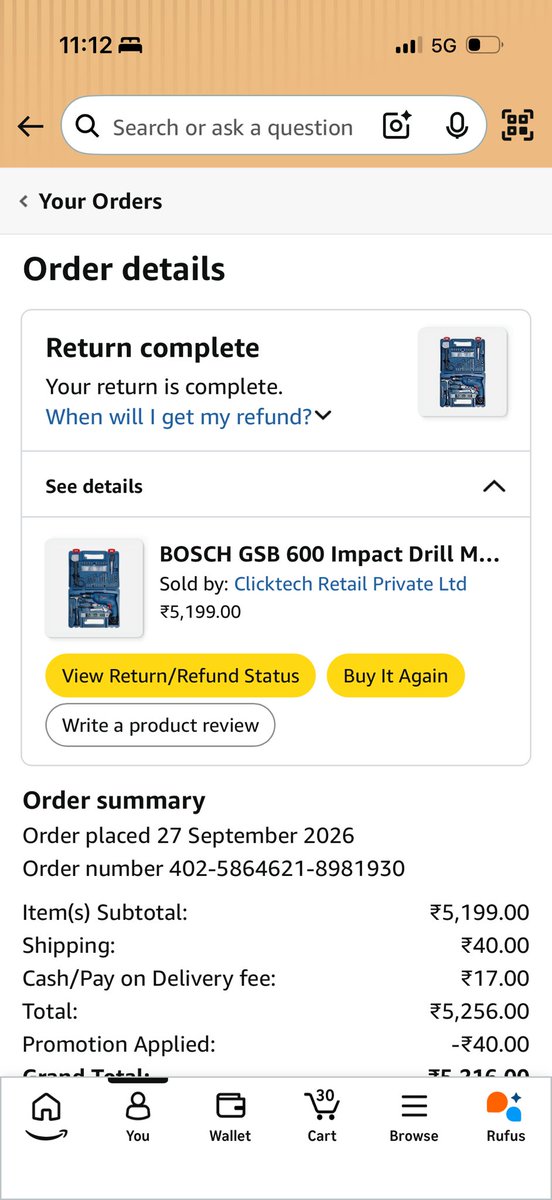 sameerkapoore's tweet photo. @AmazonHelp My all orders are automatically returning , your delivery agents are taking zero efforts for delivering my package. 
Photo attached as example https://t.co/e7gadfXJv3