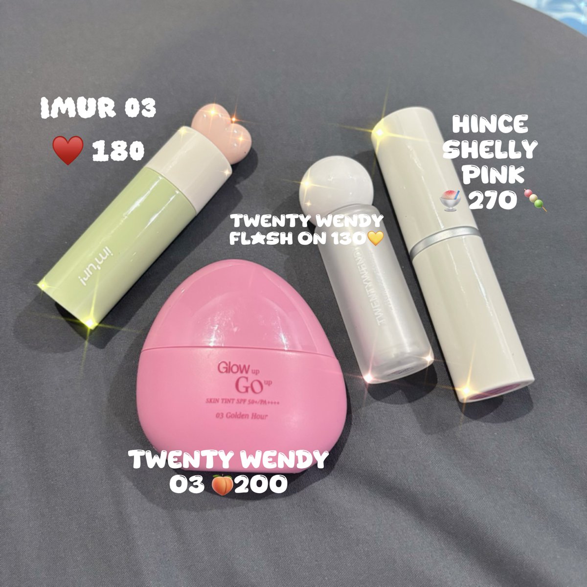 bibiqtcz's tweet photo. ส่งต่อค้าบ ใช้น้อยทุกตัวเลยคั้บ รวมส่งทุกรายการ 🍣
imur 03 >> 180 🥠
twenty wendy 03 >> 200 🍿
twenty wendy Flash on >> 130 🍪
Hince Shelly pink >> 270 🍓
❗️เพิ่มเติมเดมคับ
#ส่งต่อเครื่องสำอางค์ #ส่งต่อคสอ #คสอเกาหลี #supermom #jungsaemmool #laglace #พร้อมส่ง https://t.co/Hbne3K1rYz