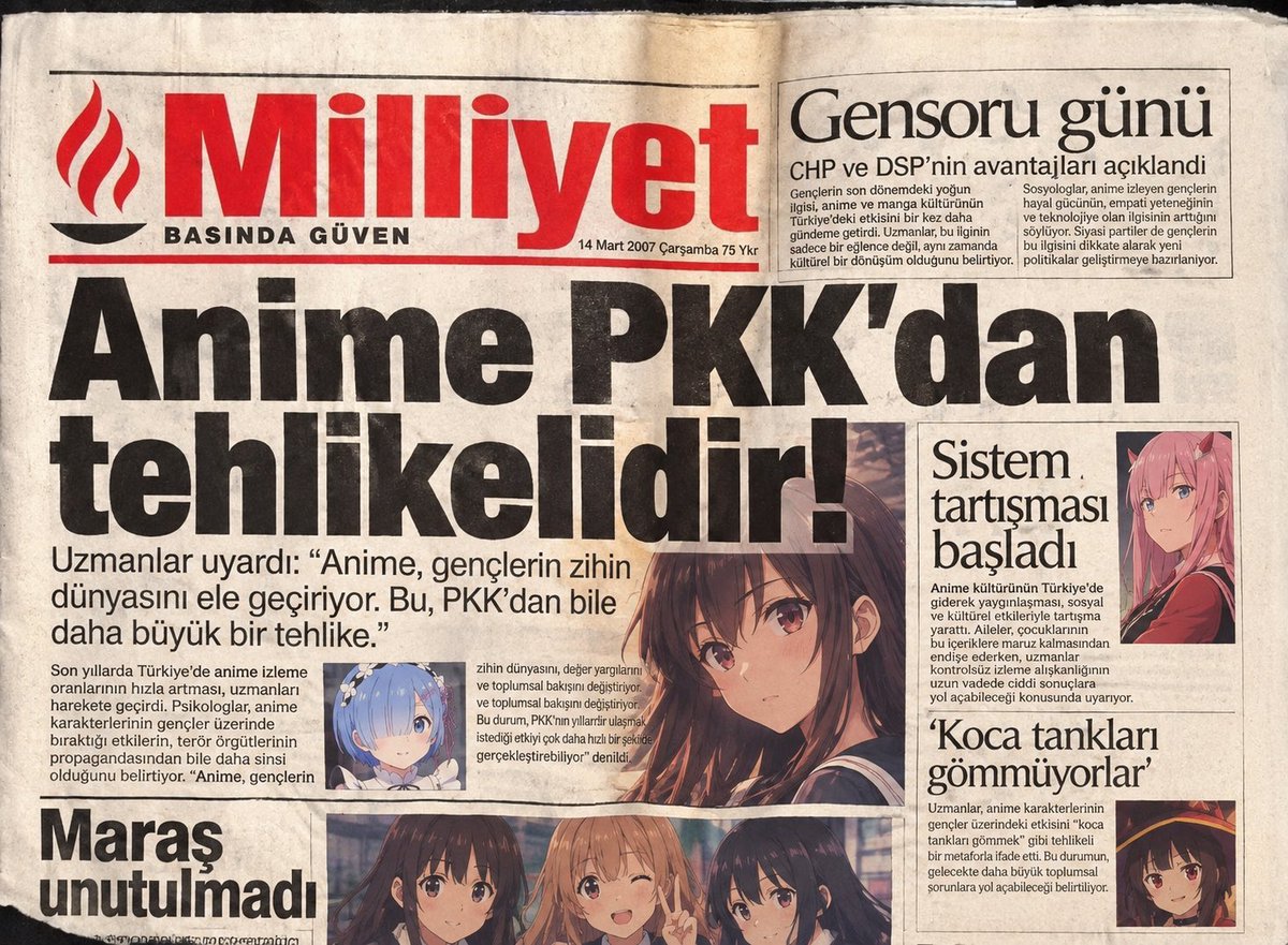 Fasizmitanimla's tweet photo. Animeler pkk’dan daha mı tehlikelidir? Bunun faşizmdeki yeri nedir lütfen bana tanımını yapabilir misiniz? https://t.co/1QrkIArnUD