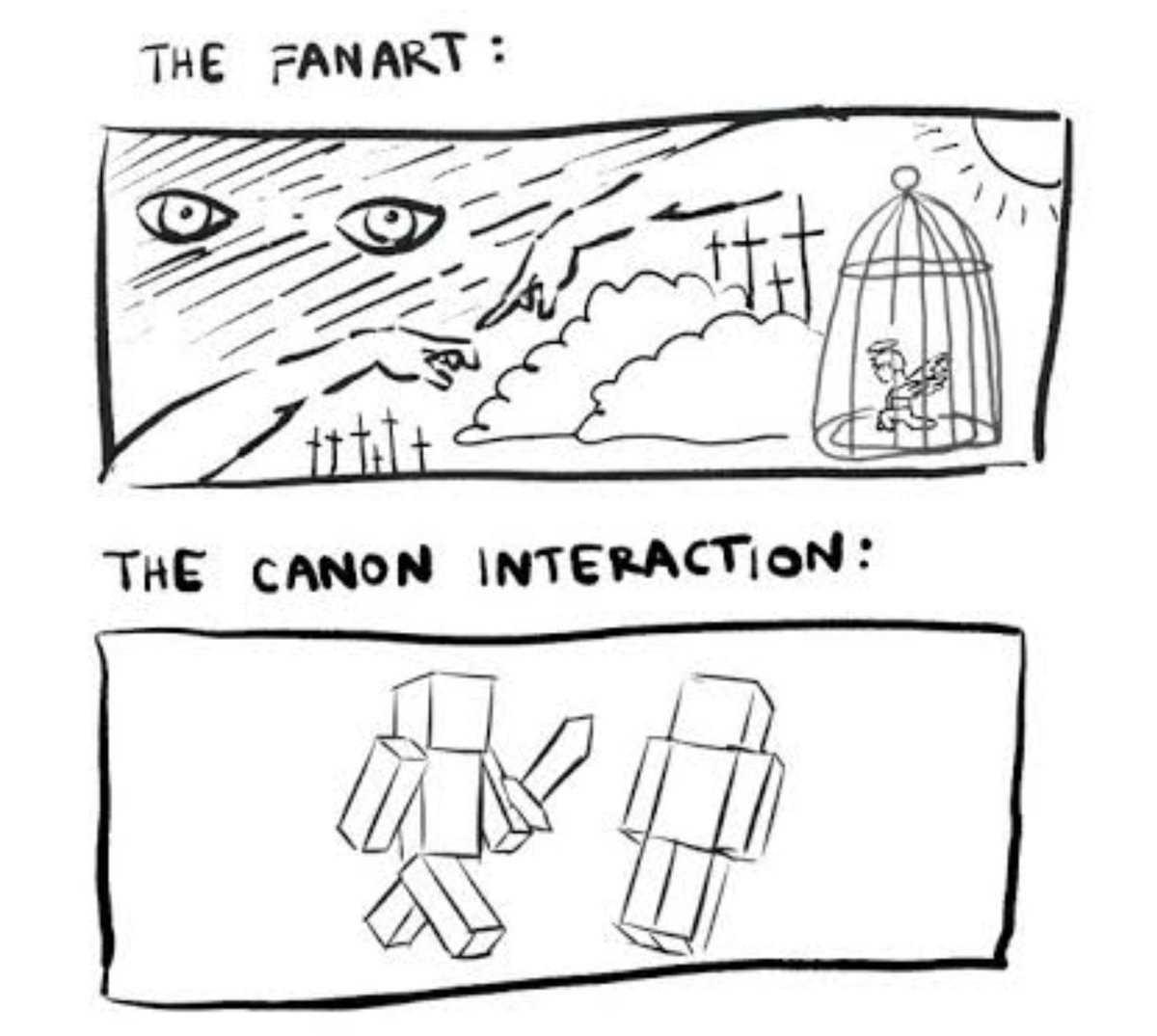 harveymeal5guys's tweet photo. I feel sorry for Eddsworld newcomers who’ve been drawn in by all the fanmade stuff just to realise it’s basically a case of this https://t.co/qtrVhu9WU6