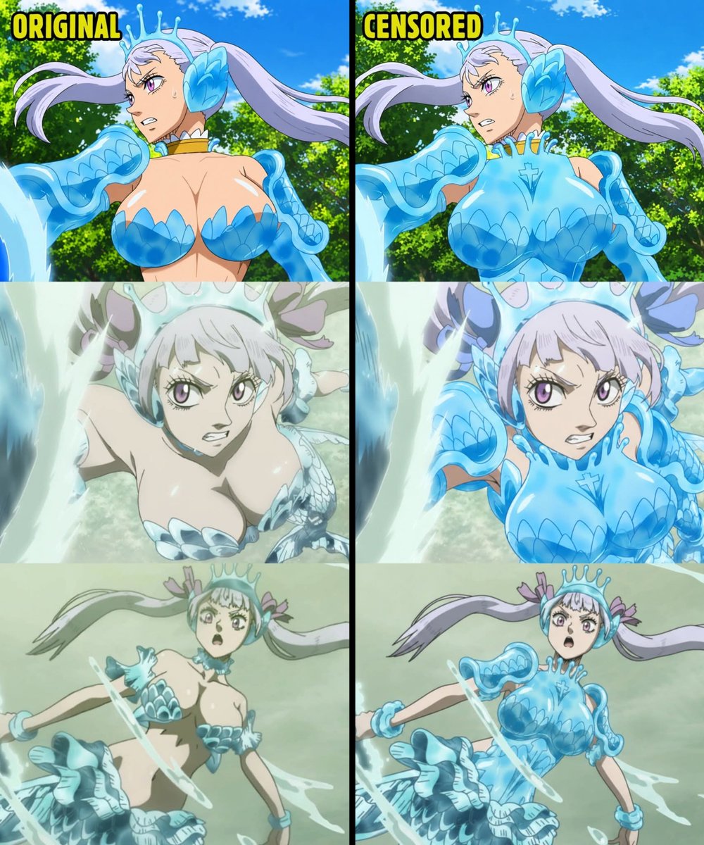 AnimexSociety's tweet photo. Noelle Censorship in China https://t.co/Xamp6BV7sN