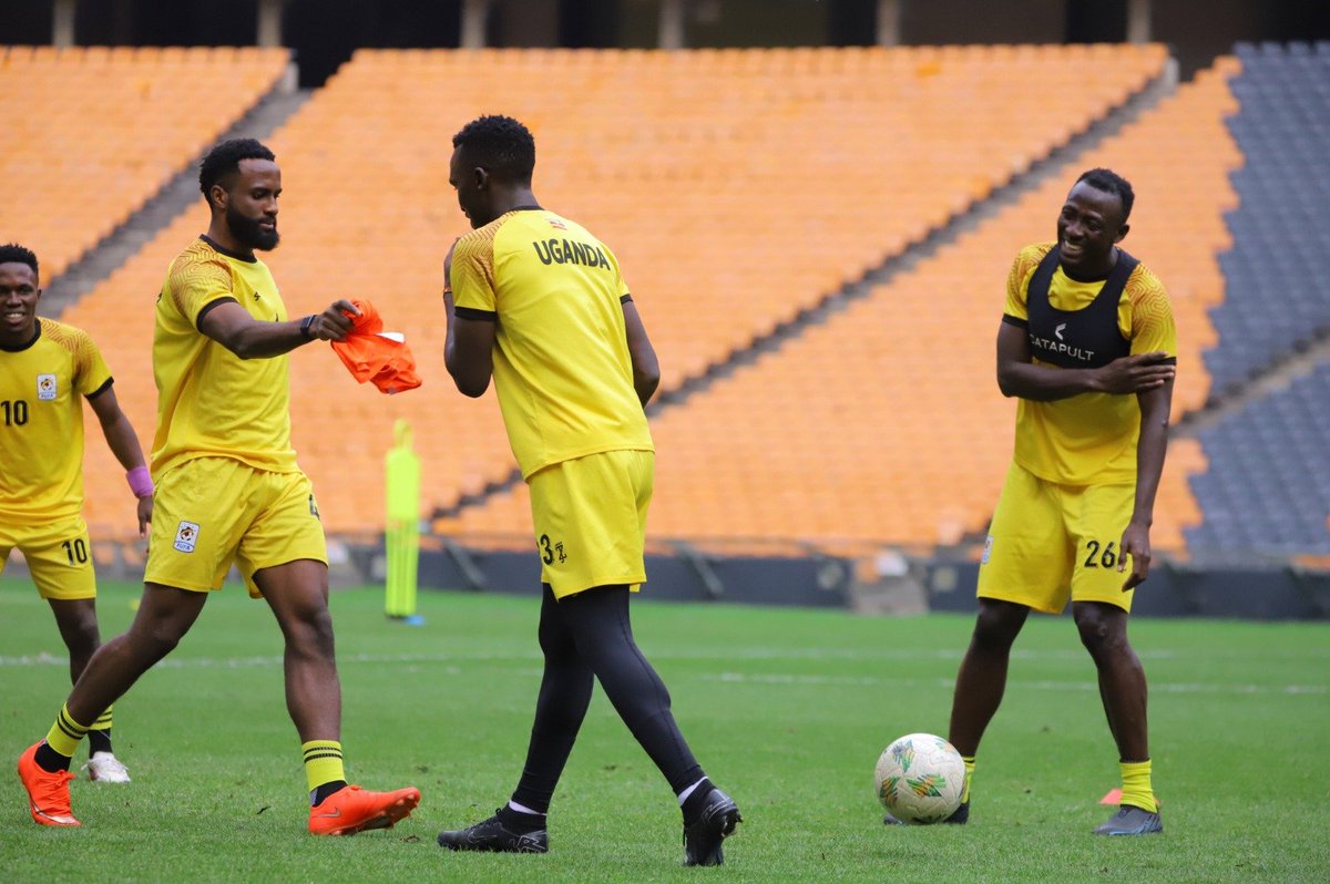 UgandaCranes's tweet photo. We've concluded our last training session ahead of tomorrow's DR Congo friendly. ✅️
#CODUGA | #UgandaCranes https://t.co/VDxvTsgXWi