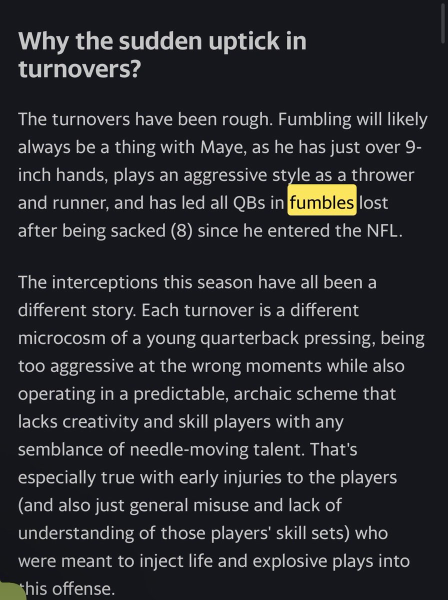 PopDouglass's tweet photo. Drake Maye another fumble, the way to win this game is turnovers.Liability?

I’m not sold. I think McDaniels is the problem. Fraud who was maid after his father new Saban (Who bill trusted) and didn’t become and OC until Bradys 2-3 SB ring..

#Patriots #NEvsBUF #NFL #PatsNation https://t.co/0IBl0L56hX