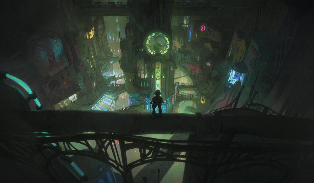 alleycatblues's tweet photo. zaun reference art 💫  i just love the detail the deeper it goes https://t.co/WpoCix2jXm