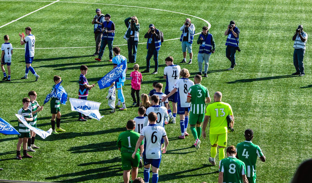 GomboczSteve's tweet photo. Pre match etiquette before the match between Bury and Bromsgrove Sporting on the 3rd October 2026 including applause in memory of Bury player Courtney Meppen-Walter. @buryfcofficial #bfc140 #shaker #BuryFC #PartOfit @whitebluearmy https://t.co/okm4lK7sbC