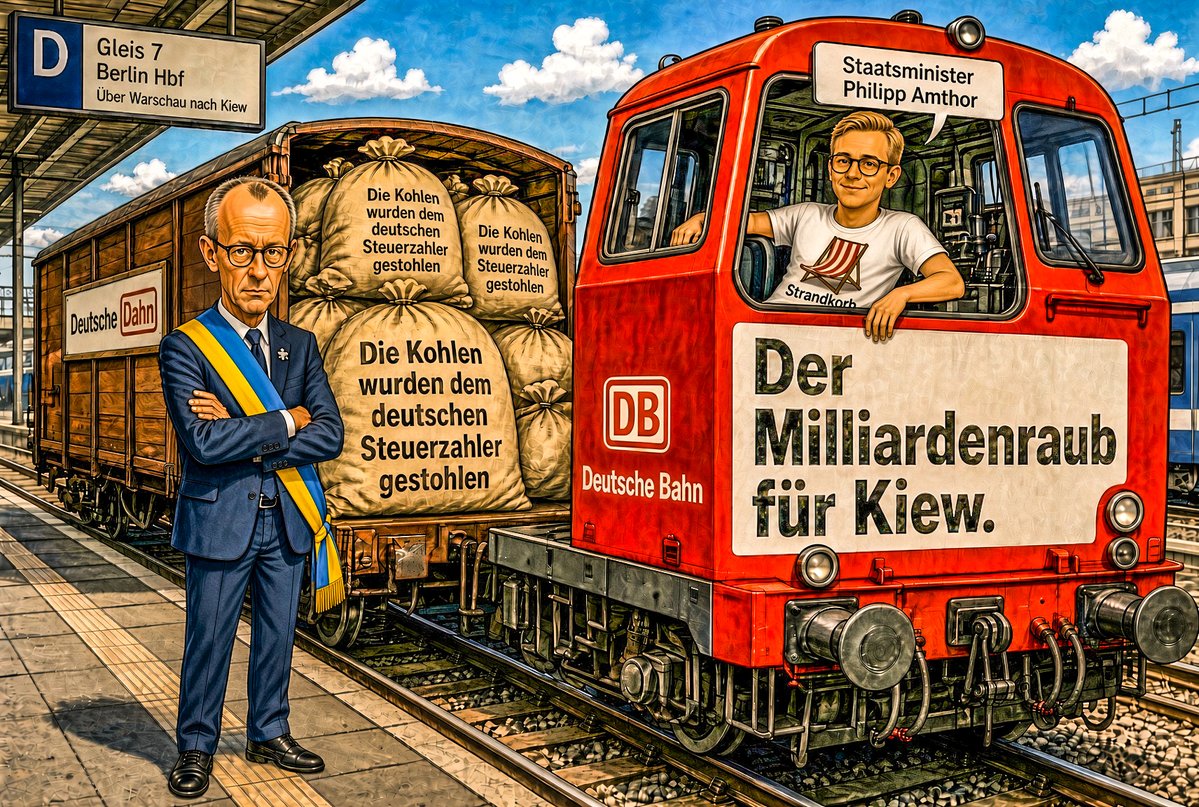 FddFrank85147's tweet photo. @hartammann Wahrscheinlich wegen des Sonderzugs nach Kiew: Wir bitten um Entschuldigung. 😉🤣 https://t.co/fhlY92Q1Gg