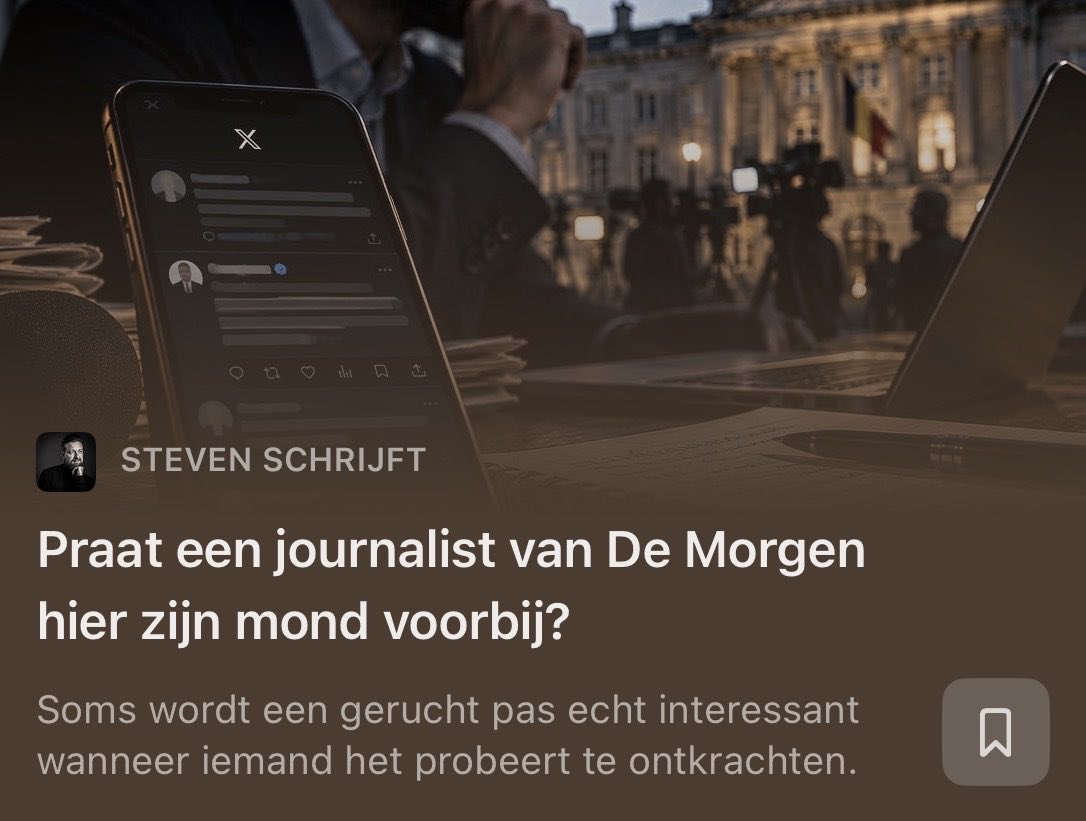 StevenArra's tweet photo. Ik wist wat er met het gezicht van Frank Vandenbroucke aan de hand was, maar hield die medische informatie bewust voor mezelf.

Gelukkig kwam een journalist van De Morgen op X uitleggen dat er “inderdaad een medisch probleem” zichtbaar is in zijn gezicht. 😊

Soms praat iemand zijn mond voorbij terwijl hij net een verhaal probeert te ontkrachten.

Dank u, Stavros.

Het hele, behoorlijk merkwaardige verhaal 👇

https://t.co/7zKqDuiexT