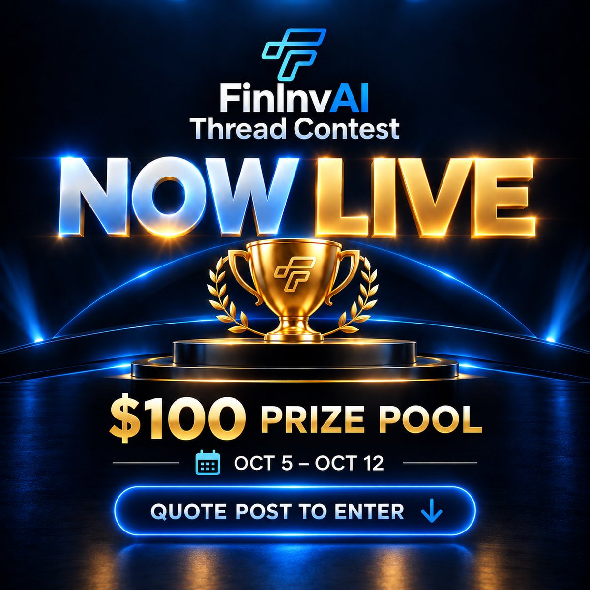 fininvai's tweet photo. The FinInvAI Thread Contest is now live. 🧵👇 https://t.co/T9eJf9GMD4
