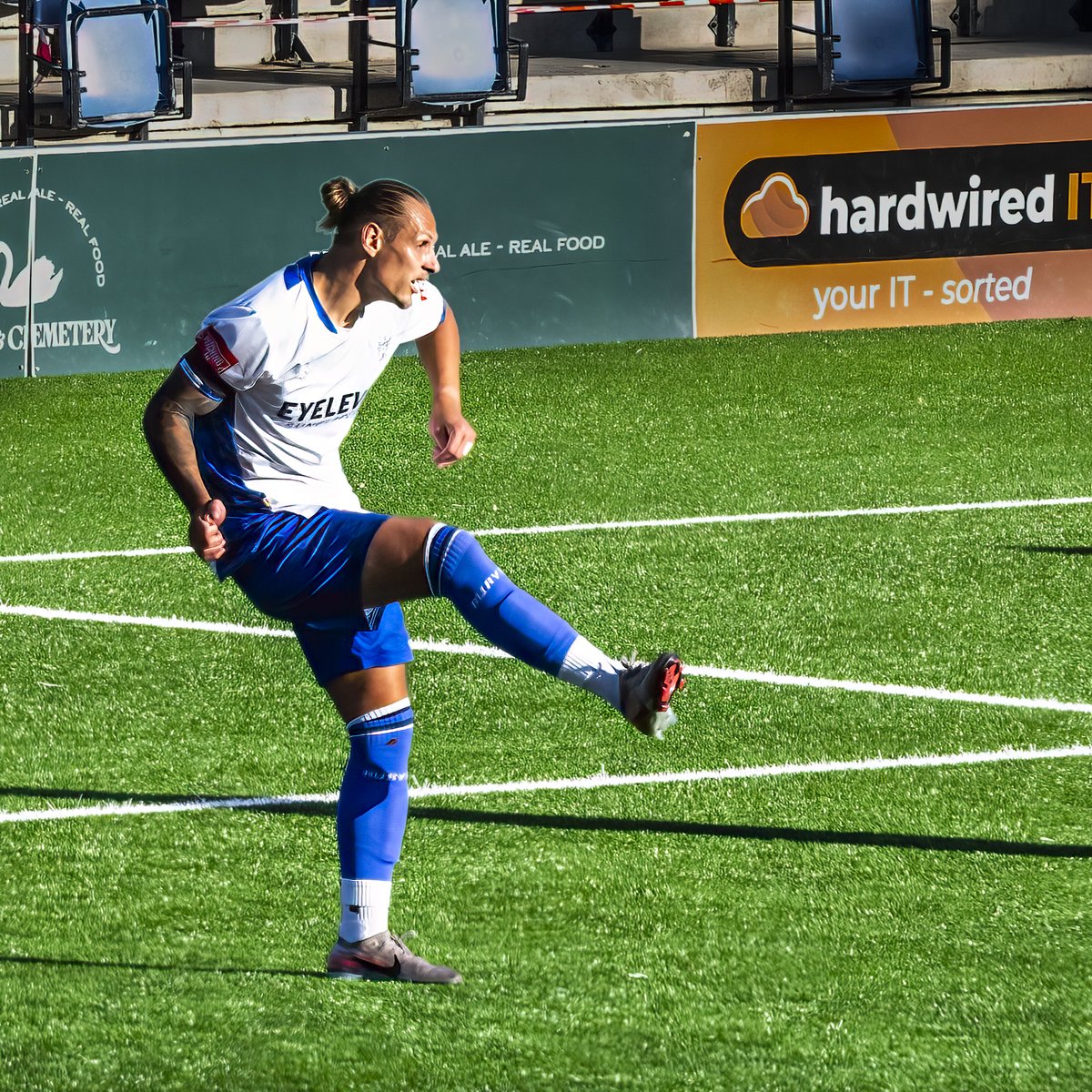 GomboczSteve's tweet photo. Some photos of the Man of the match Oscar Threlkeld taken during the game between Bury and Bromsgrove Sporting on 3/10/26. Well played. @buryfcofficial #bfc140 #shaker #BuryFC #PartOfit @whitebluearmy https://t.co/F2bTHYZ534