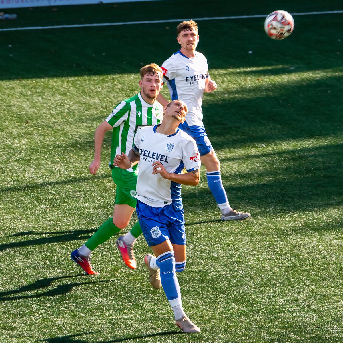 GomboczSteve's tweet photo. Some photos of the Man of the match Oscar Threlkeld taken during the game between Bury and Bromsgrove Sporting on 3/10/26. Well played. @buryfcofficial #bfc140 #shaker #BuryFC #PartOfit @whitebluearmy https://t.co/F2bTHYZ534