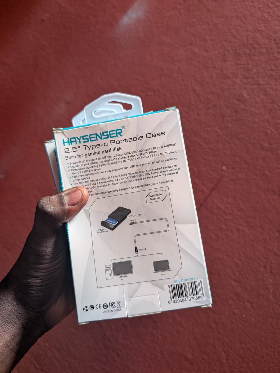 Pc_Authentique's tweet photo. 💾 DISQUE DUR EXTERNE HDD – 2,5" HAYSEnSER 

🔌 Connectique : USB 3.0 + Type-C
💻 Compatibilité : PC, Mac et ordinateurs équipés d’un port USB
⚡ Transfert rapide grâce à l’USB 3.0
📦 Format : 2,5" portable et facile à transporter

💰 500 Go : 15.000 FCFA
💰 1 To : 30.000 FCFA

📞 Commande / WhatsApp : 77 809 75 50
🚚 Disponible à Dakar ( ouakam ) et livrable partout au Sénégal 

#DisqueDur #HDD #USB30 #TypeC #500Go #1To #DMTGTECH #Dakar #Informatique