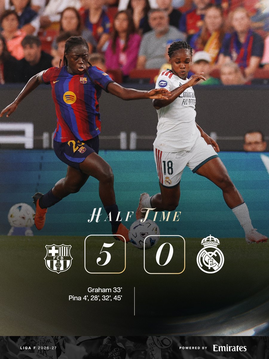 realmadridfem's tweet photo. Final de la primera parte.
@Emirates https://t.co/WFRR51KbXP