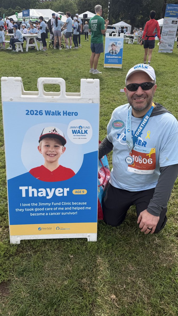 DrChoueiri's tweet photo. Proud to have walked in the @TheJimmyFund with 2 communities close to my heart: Team Gold Heroes from @thayeracademy and Team GUnited from @DanaFarber ! 💛

As an oncologist, I carry my patients’ stories with me every day. Today, I walked for them, for their families, for those we have lost, and for everyone counting on the next breakthrough.

Seeing students, colleagues, families, and friends come together gives me tremendous hope. This is how we move forward—people showing up for one another and supporting the research and care that change lives.

Please join me in supporting the Jimmy Fund and Dana-Farber. Every gift matters.

❤️ Donate: 

https://t.co/YDjyk29zNO

https://t.co/oJXcYNt0yA

#JimmyFundWalk #DanaFarber #ThayerAcademy #GUnited