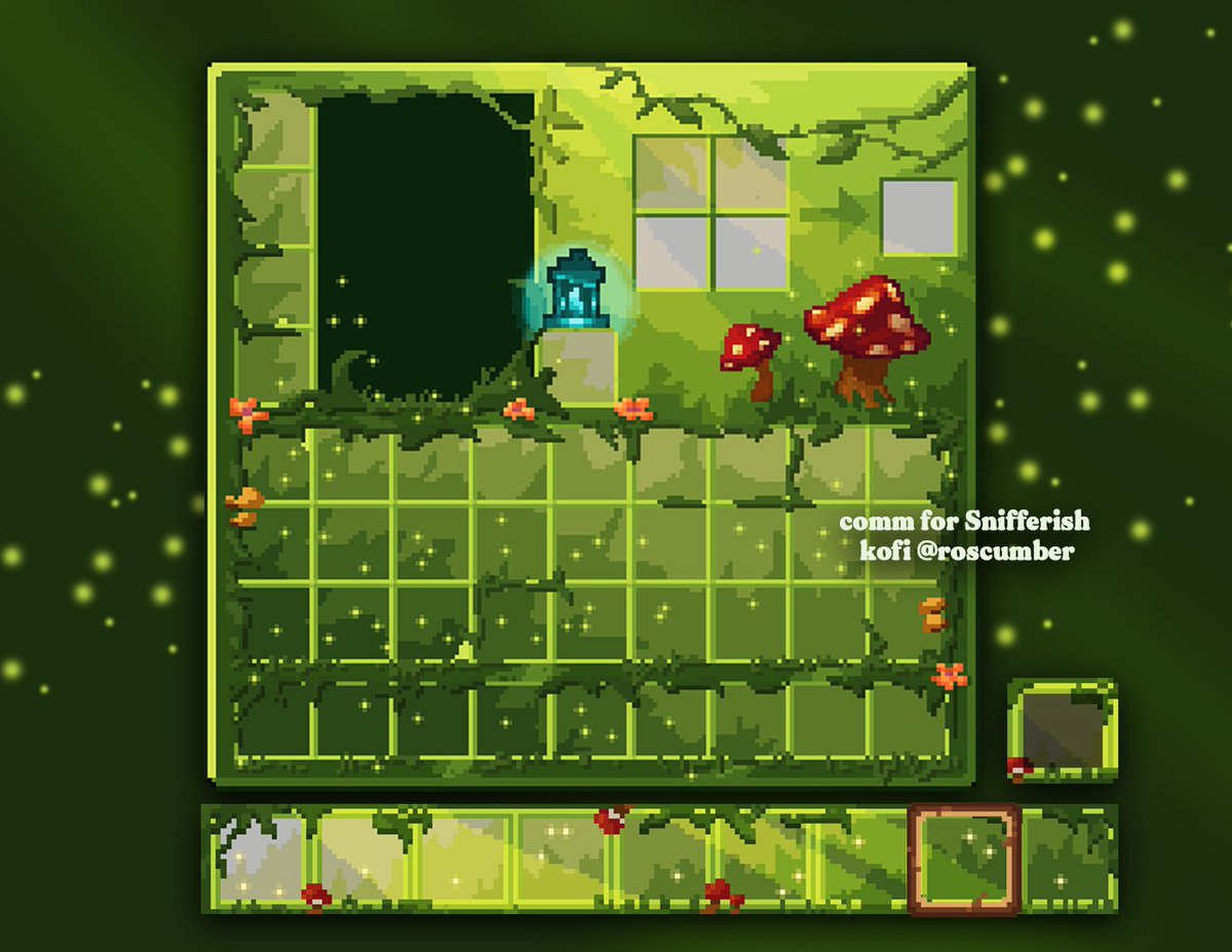 therizzcumber's tweet photo. Inventory and hotbar gui commission for @snifferish 🌿#pixelart https://t.co/ljjtgyxmNl