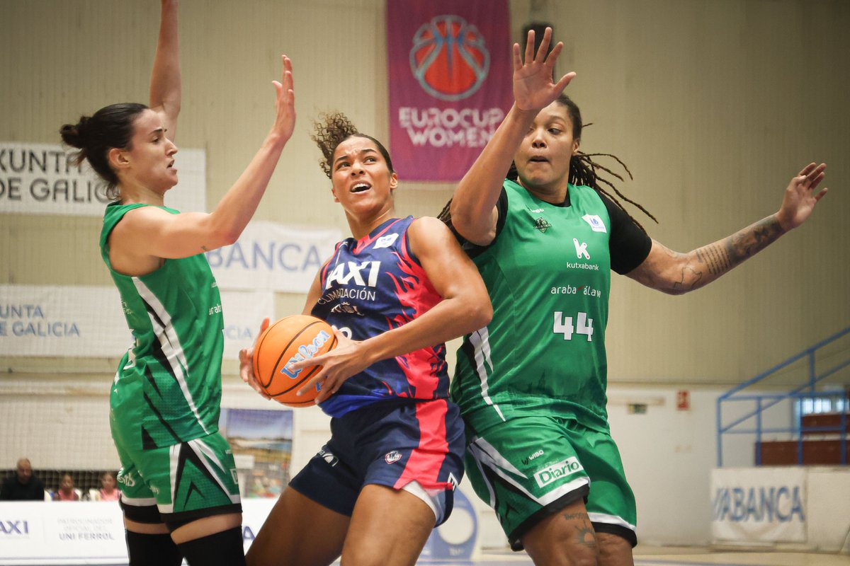 vozferrol's tweet photo. 🏀🥳El Baxi Ferrol convierte su estreno con el Araski en una auténtica fiesta (82-77)
🙌Supieron sufrir frente al Araski hasta el último segundo

🖋️Laura Allegue
📸Carlos Carballeira

https://t.co/fZsgmbnO8a https://t.co/KJLXvAiYuU